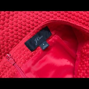 J CREW Red Pencil Skirt